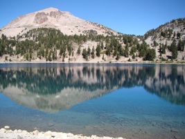 Lassen Peak and Lake Helen