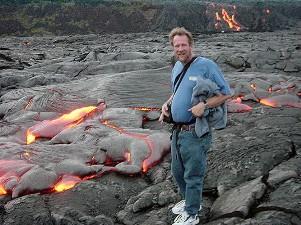 Garry Hayes at Lava Flow on the Big Island